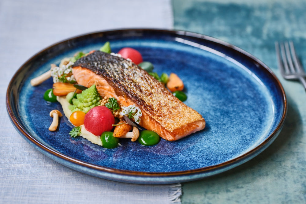 Cosy & Trendy Dinner Plates Jade Indigo ø 27 cm - 4 pieces