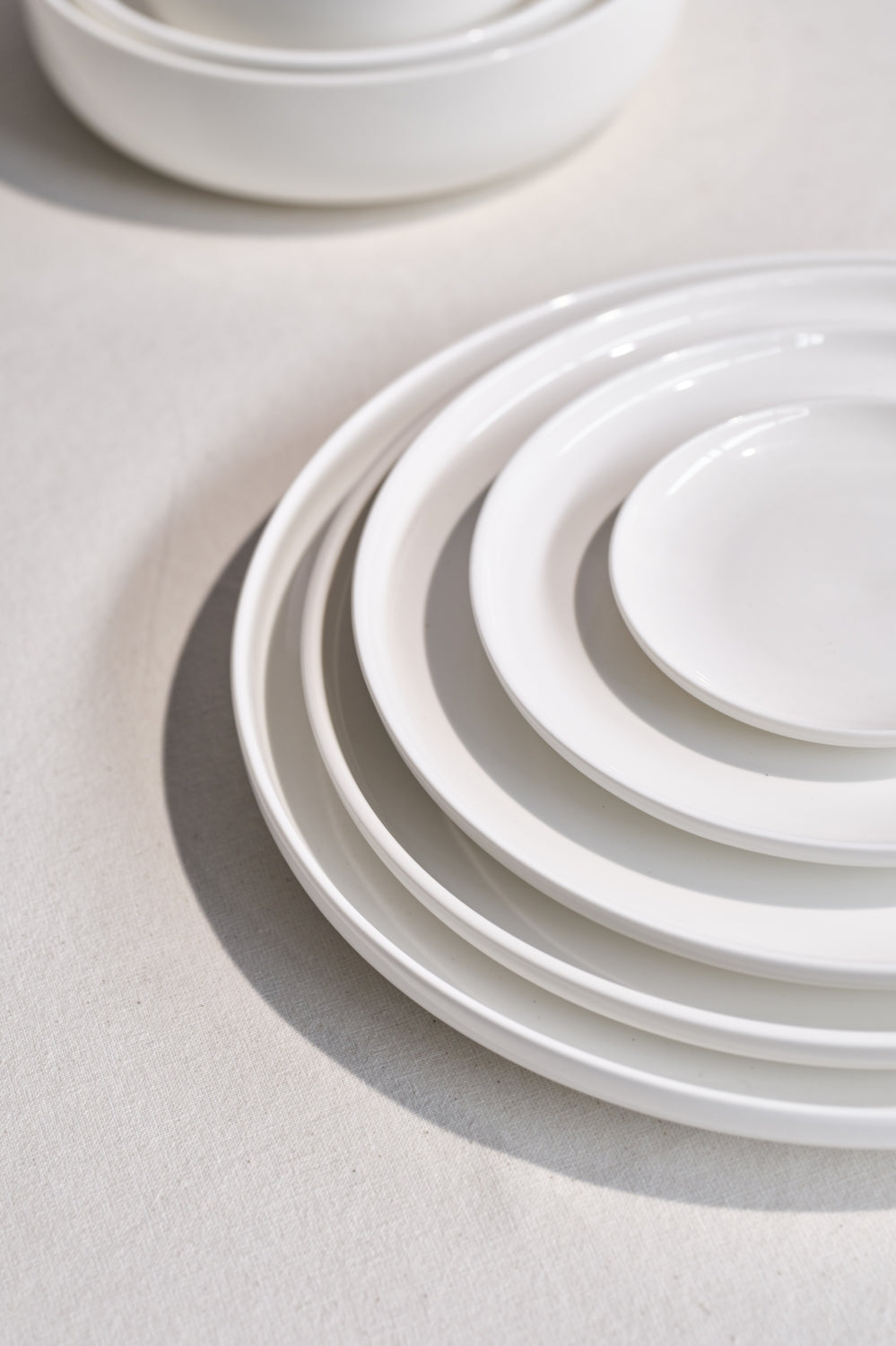 Cosy & Trendy Dinner Plates Moon White ø 28 cm - 4 pieces