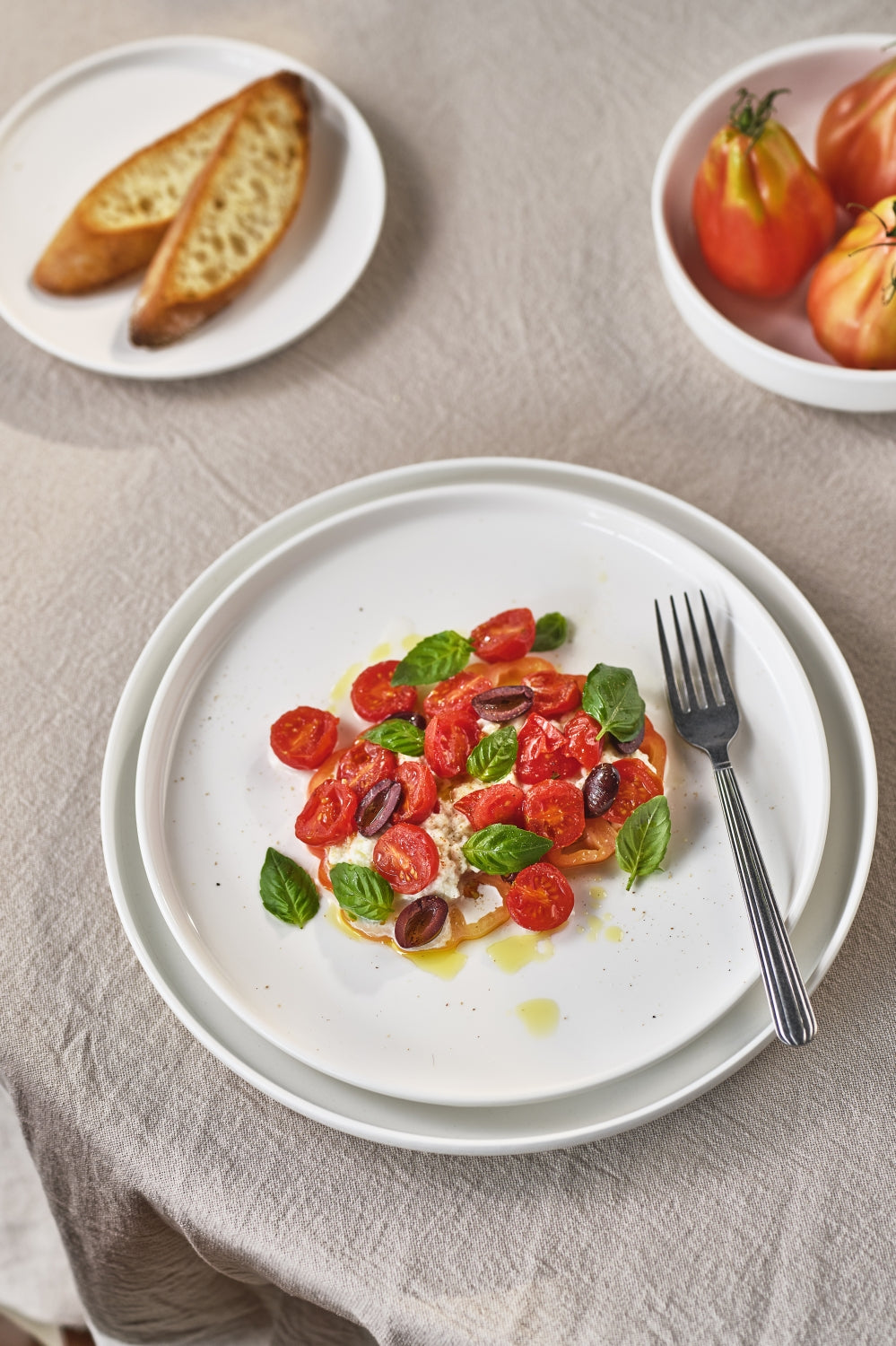 Cosy & Trendy Dinner Plates Moon White ø 28 cm - 4 pieces