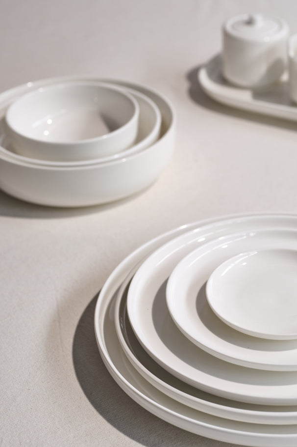 Cosy & Trendy Breakfast Plates / Dessert Plates Moon White ø 19 cm - 4 pieces