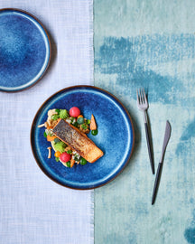 Cosy & Trendy Tableware Set Jade Indigo 12-piece / 4 people - 4 dinner plates, 4 side plates, and 4 bowls