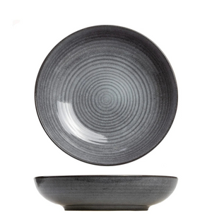 Cosy & Trendy Deep Plates / Pasta Bowls Kentucky Grey ø 22 cm - 4 Pieces
