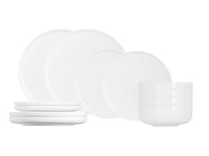 Cosy & Trendy Tableware Set Moon White 12-piece / 4 people - 4 dinner plates, 4 side plates, and 4 bowls