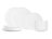 Cosy & Trendy Tableware Set Moon White 12-piece / 4 people - 4 dinner plates, 4 side plates, and 4 bowls