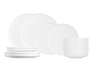 Cosy & Trendy Tableware Set Moon White 12-piece / 4 people - 4 dinner plates, 4 side plates, and 4 bowls