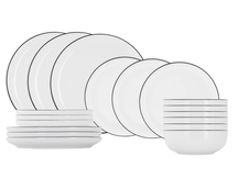 Cosy & Trendy Tableware Set Renee 18-piece / 6 people - 6 dinner plates, 6 side plates, and 6 bowls