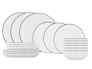 Cosy & Trendy Tableware Set Renee 18-piece / 6 people - 6 dinner plates, 6 side plates, and 6 bowls