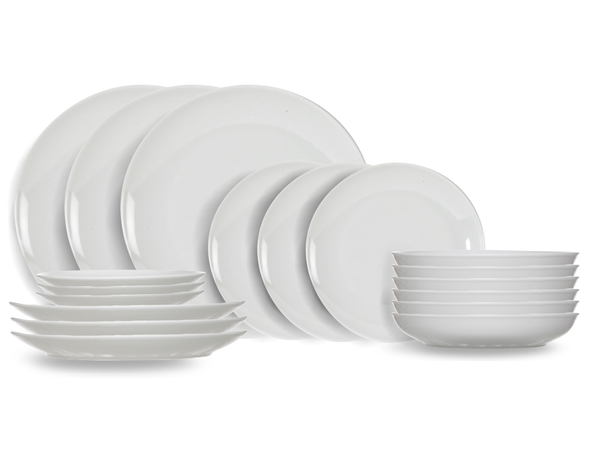 Cosy & Trendy Toulouse 18-piece dinnerware set / 6 persons - 6 dinner plates, 6 breakfast plates & 6 deep plates