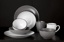 Cosy & Trendy Tableware set Speckle - Gray - 18-piece / 6 people