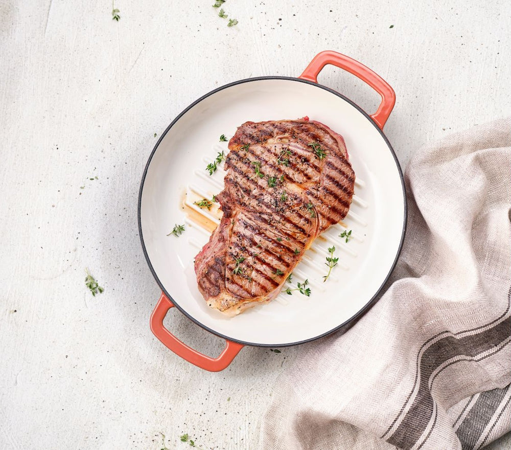 Cosy & Trendy Grill pan Fontestic Cast Iron Rust Ø 28 cm -. Enamelled