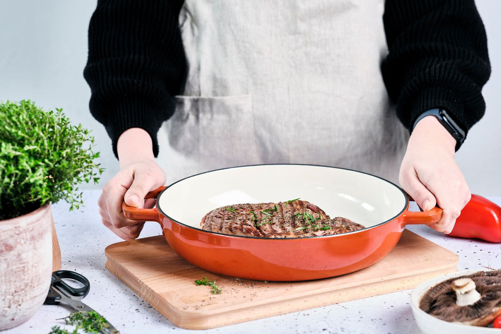 Cosy & Trendy Grill pan Fontestic Cast Iron Rust Ø 28 cm -. Enamelled