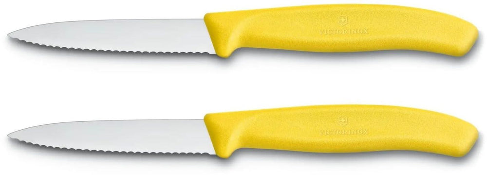 Victorinox Peeler Swiss Classic - Yellow - Serrated - 2 pieces