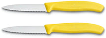 Victorinox Peeler Swiss Classic - Yellow - Serrated - 2 pieces