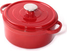 Cuisinova Casserole - Cast iron - Ø 20 cm - 2.5 liters - Red