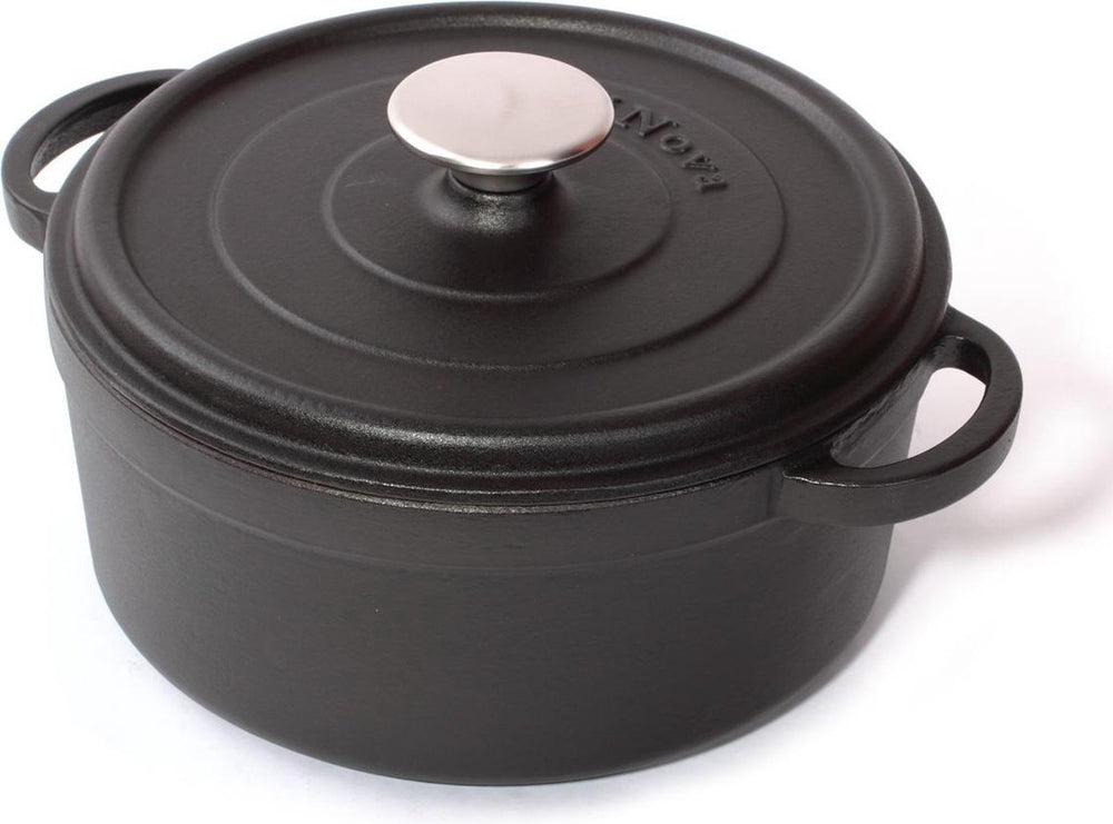 Cuisinova Casserole Cast iron Ø 20 cm 2,5 liters Black