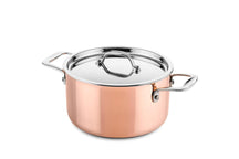 DUCQ Cookware set (Cooking pan ø 18 / 20 / 20 cm + sauce pan ø 16 cm) + Lids - Copper - 4 piece set