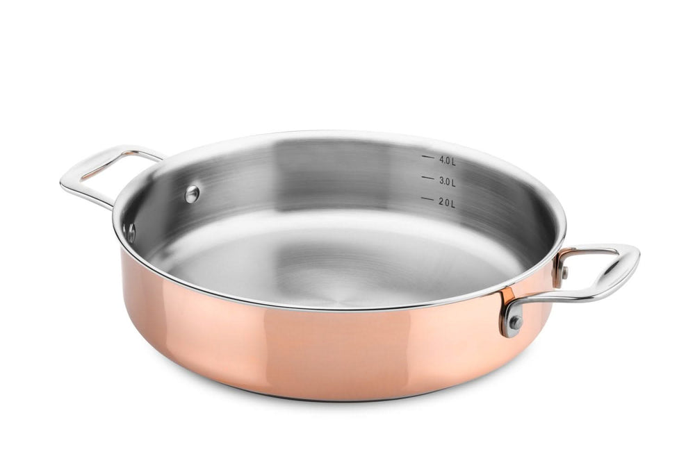 DUCQ sauté pan - Sauteuse - Copper - ø 28 cm / 4 liters