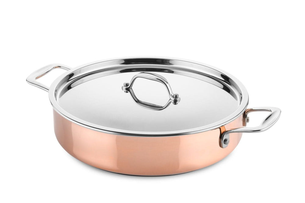 DUCQ sauté pan - Sauteuse - Copper - ø 28 cm / 4 liters