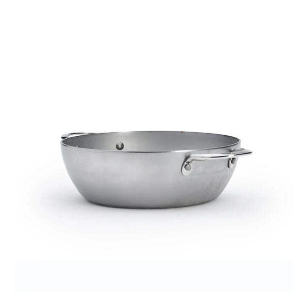 De Buyer sauté pan - Sauteuse - with 2 handles - Mineral B - ø 28 cm / 4 liters - without non-stick coating