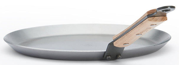 De Buyer pancake pan / Crepe pan Mineral B Wood - ø 24 cm - without non-stick coating