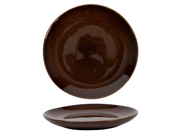 Cookinglife Side Plates / Dessert Plates Sabi Brown ø 21 cm - 6 Pieces