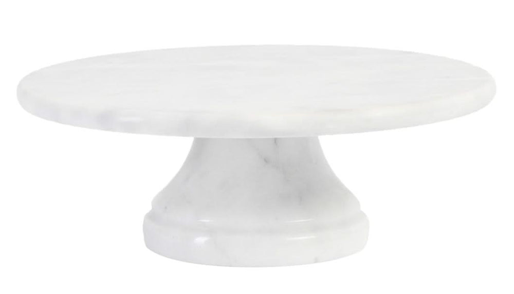 Jay Hill Cake Plate Marble - White Gray - ø 25 cm - Height 9.5 cm