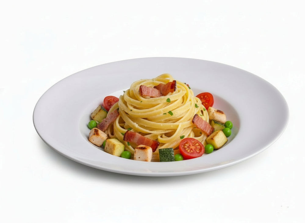 Cookinglife Deep plates / Pasta plates - Porcelain - White - ø 27 cm - Set of 6