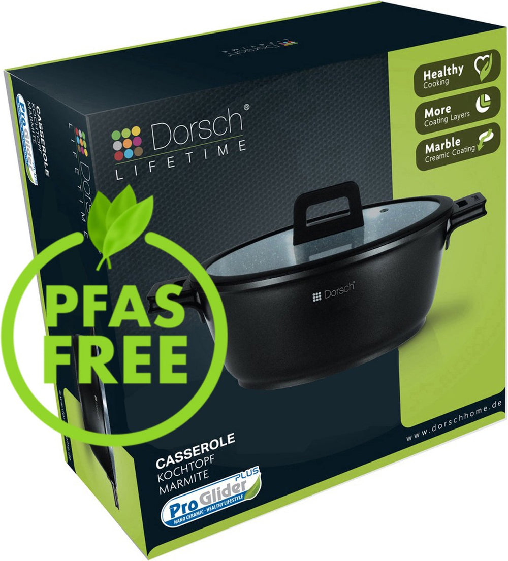 Dorsch Casserol Proglider Marble - ø 20 cm / 2.1 liters - Ceramic non-stick coating