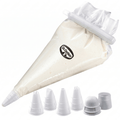 Dr. Oetker Piping Bag Disposable Plastic - 10 pieces - 4 nozzles included
