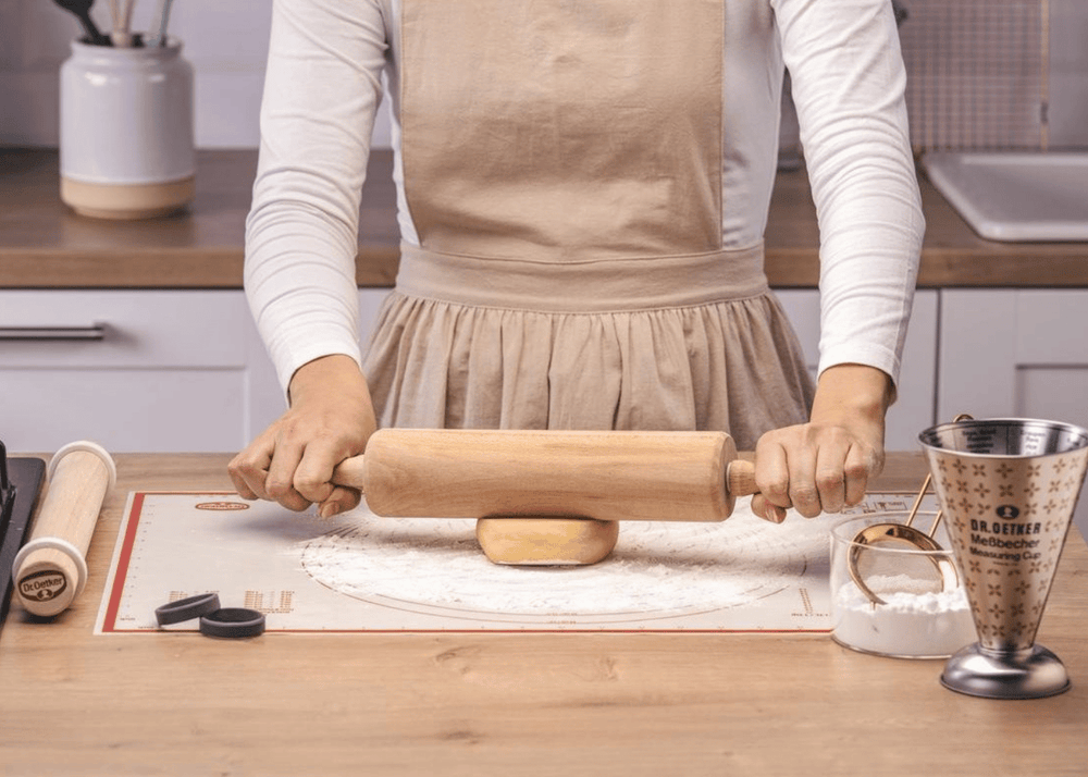 Dr. Oetker Rolling Pin Beechwood 42cm - Dough Roller Pastry Tool