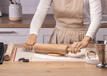 Dr. Oetker Rolling Pin Beechwood 42cm - Dough Roller Pastry Tool