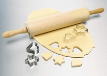 Dr. Oetker Rolling Pin Beechwood 42cm - Dough Roller Pastry Tool