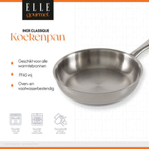 ELLE Gourmet Classique Frying pan - Ø 20 cm - Non-stick - stainless steel