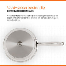 ELLE Gourmet Classique Frying pan - Ø 20 cm - Non-stick - stainless steel