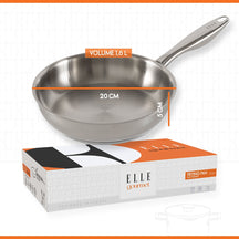 ELLE Gourmet Classique Frying pan - Ø 20 cm - Non-stick - stainless steel