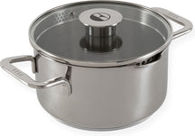 ELLE Gourmet Classique Cooking Pan with Lid - Ø 20 cm - stainless steel