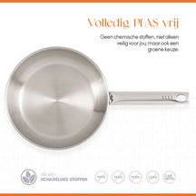 ELLE Gourmet Modern Frying Pan - Ø 20 cm - Non-stick - stainless steel