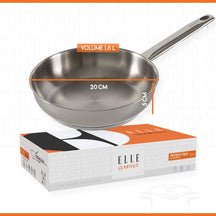 ELLE Gourmet Modern Frying Pan - Ø 20 cm - Non-stick - stainless steel