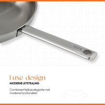 ELLE Gourmet Modern Frying Pan - Ø 20 cm - Non-stick - stainless steel