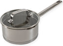 ELLE Gourmet Moderne sauce pan with Lid - Ø 16 cm - Without non-stick coating - stainless steel