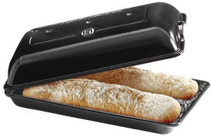 Emile Henry Bread baking mold for 2 ciabattas - Fusain