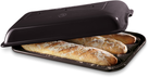 Emile Henry Bread baking mold for 3 baguettes - Fusain