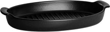 Emile Henry BBQ Fish Pan - Truffle - 42.5 x 25 x 6 cm