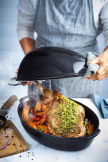 Emile Henry Roaster Chicken - Charcoal - 42 x 28 cm / 8 Liters