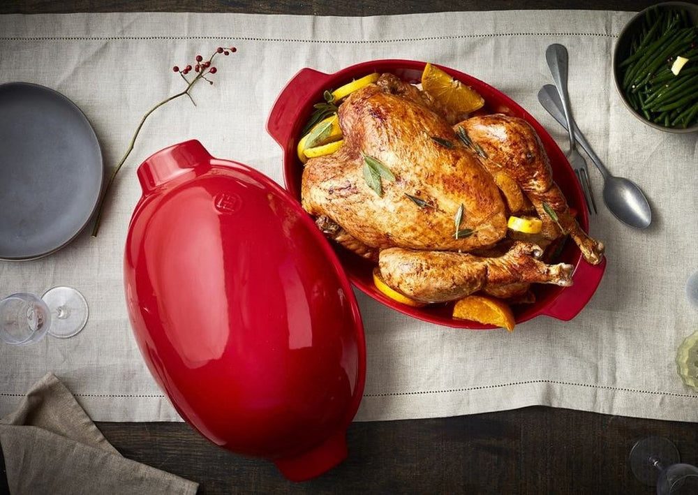 Emile Henry Roaster Chicken - Grand Cru - 42 x 28 cm / 8 Liters