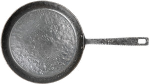 Forged Frying pan carbon steel – suitable for BBQ – Ø 28 cm – suitable for all heat sources