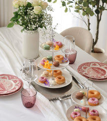 Cookinglife Porcelain 3-Tier Etagère ø 16.5, 20 & 25 cm - Serving Tower for Appetizers