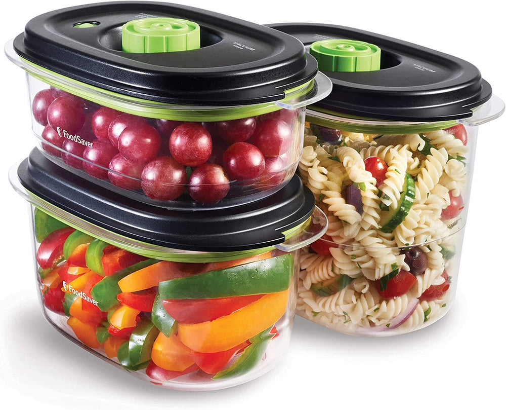 FoodSaver Fresh 2.0 Fresh food boxes 3 Pieces - 700 ml, 1.2 liters and 1.8 liters