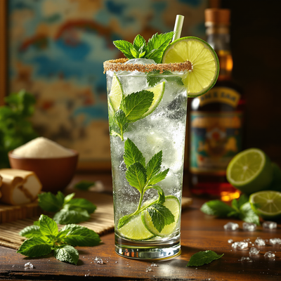 Authentic Cuban Mojito Cocktail