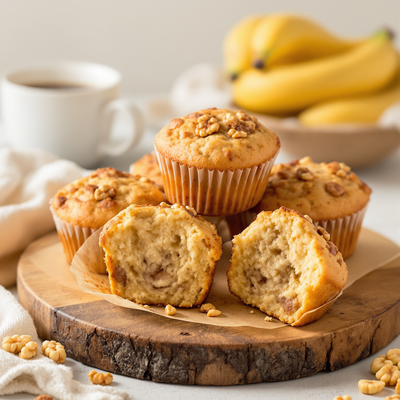 Banana bread muffins